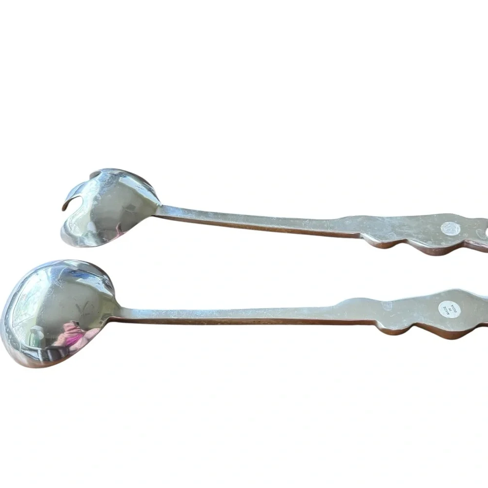 Salad Servers Spoon Fork Huge Aluminum